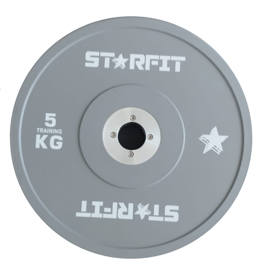 Par de discos bumper de competición de 5 kg diseñados para no rebotar