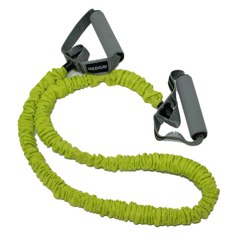 Banda tubular recubierta de intensidad media MDBuddy con dos manillas
