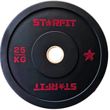 Par de discos bumper training de 25 kg en caucho de alta densidad