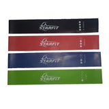 Set de 4 bandas circulares elásticas Starfit de distintas intensidades