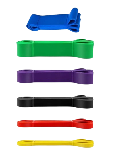 Set de 6 bandas de resistencia profesionales desde 5 kg de tensión