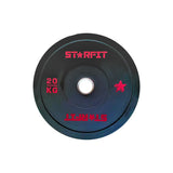 Par de discos bumper training de 20 kg en caucho de alta densidad